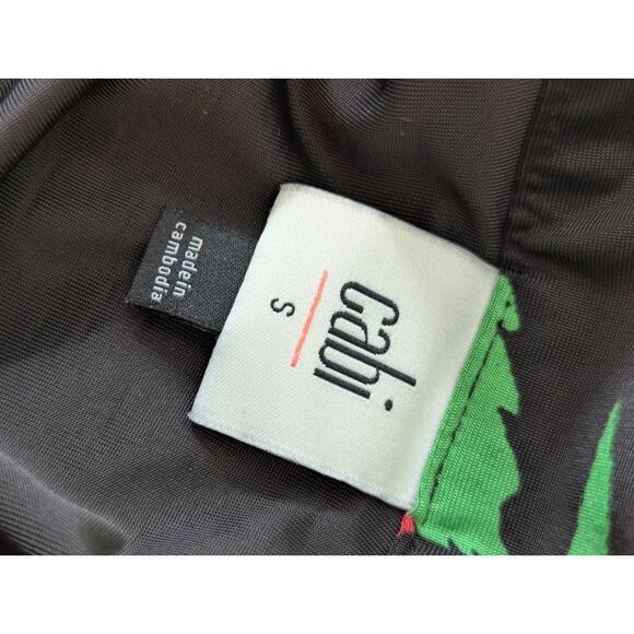 CAbi Drama Floral Wrap Tie Skirt Midnight Flowers Colorful Spring Easter Sz S - Picture 9 of 9